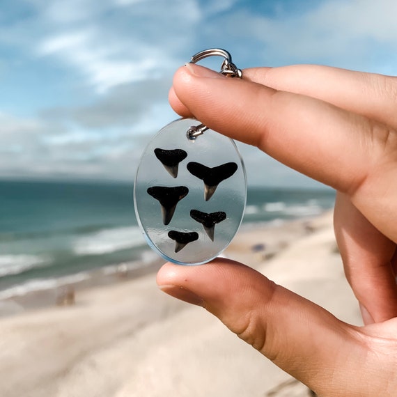 Shark Teeth Keychains Etsy