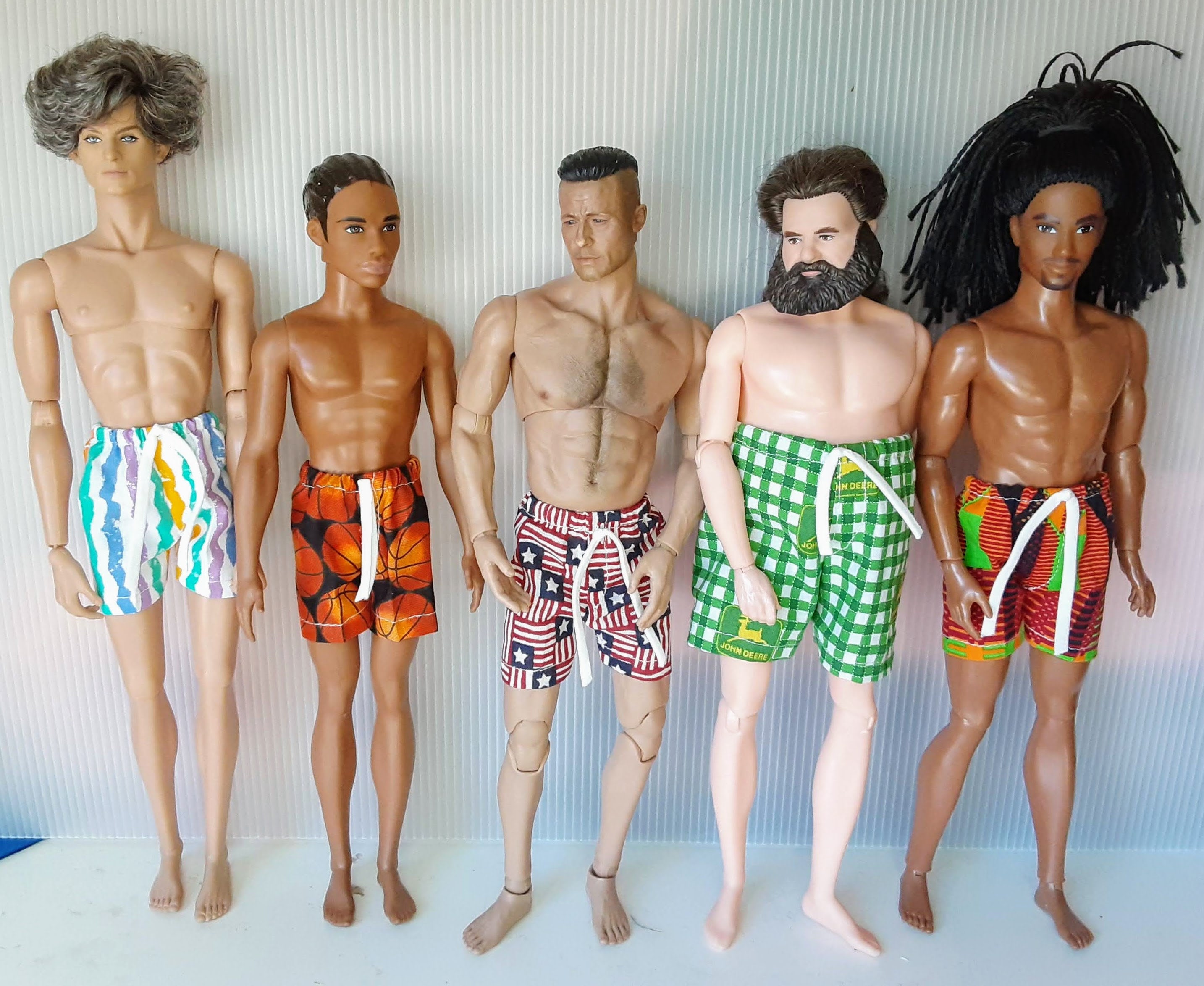 1/6 scale male doll novelty boxers-Swim trunks-Shorts