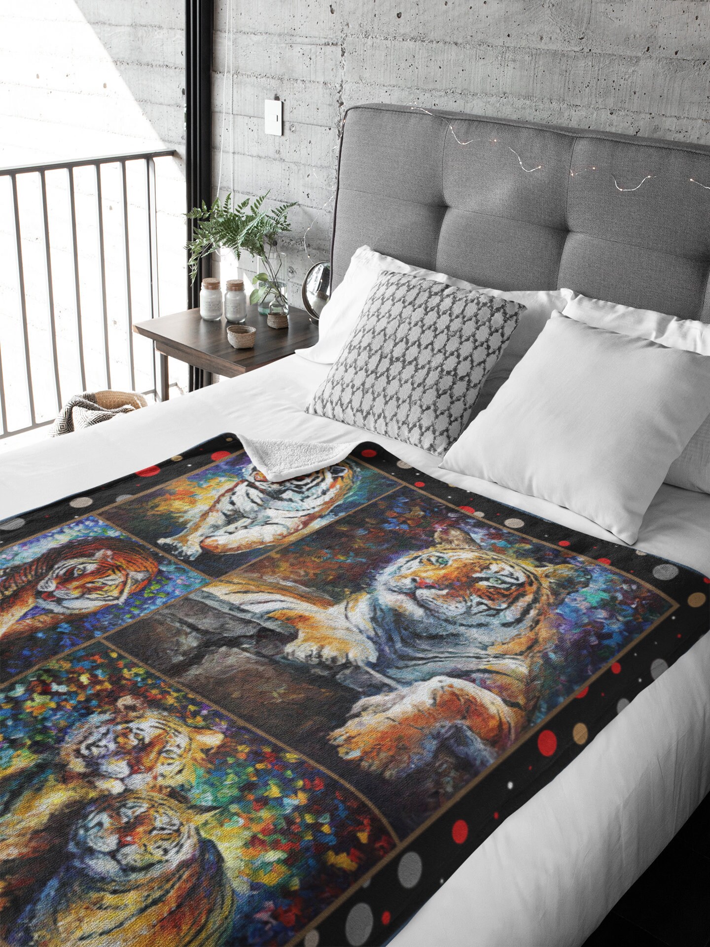 Tiger Blanket Big Cat Blanket Tiger Lover Gift Gift For Etsy