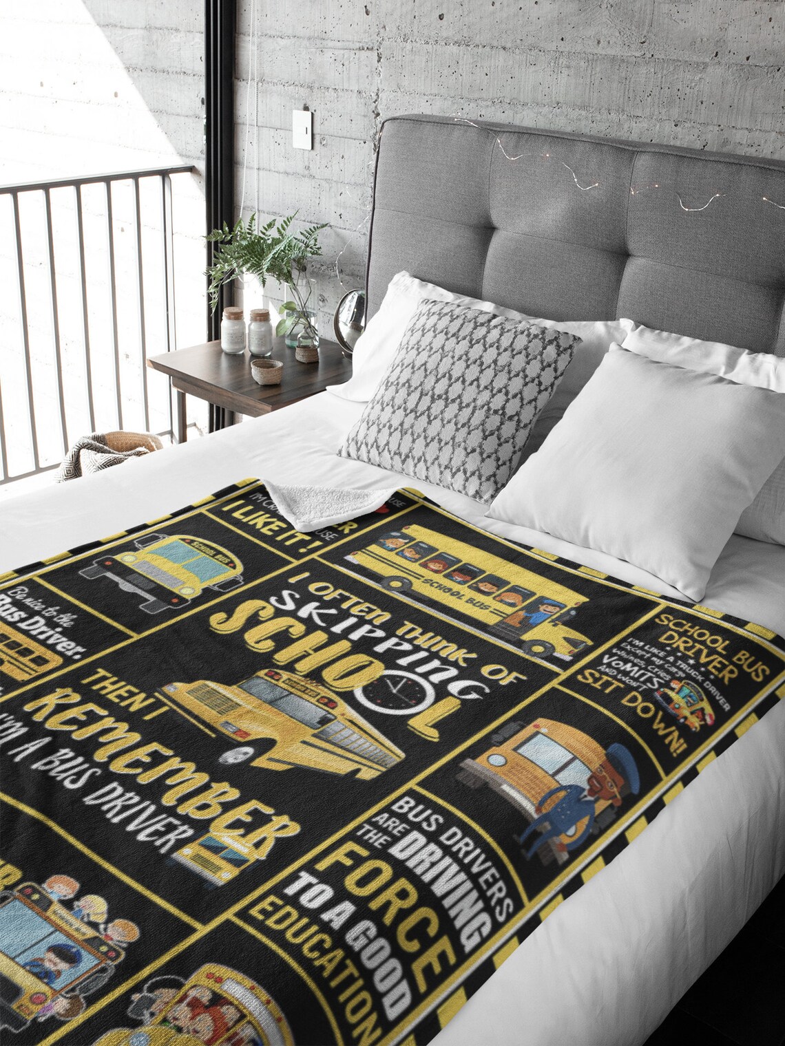 School Bus Driver Blanket Bus Driver Gift Bus Driver Etsy