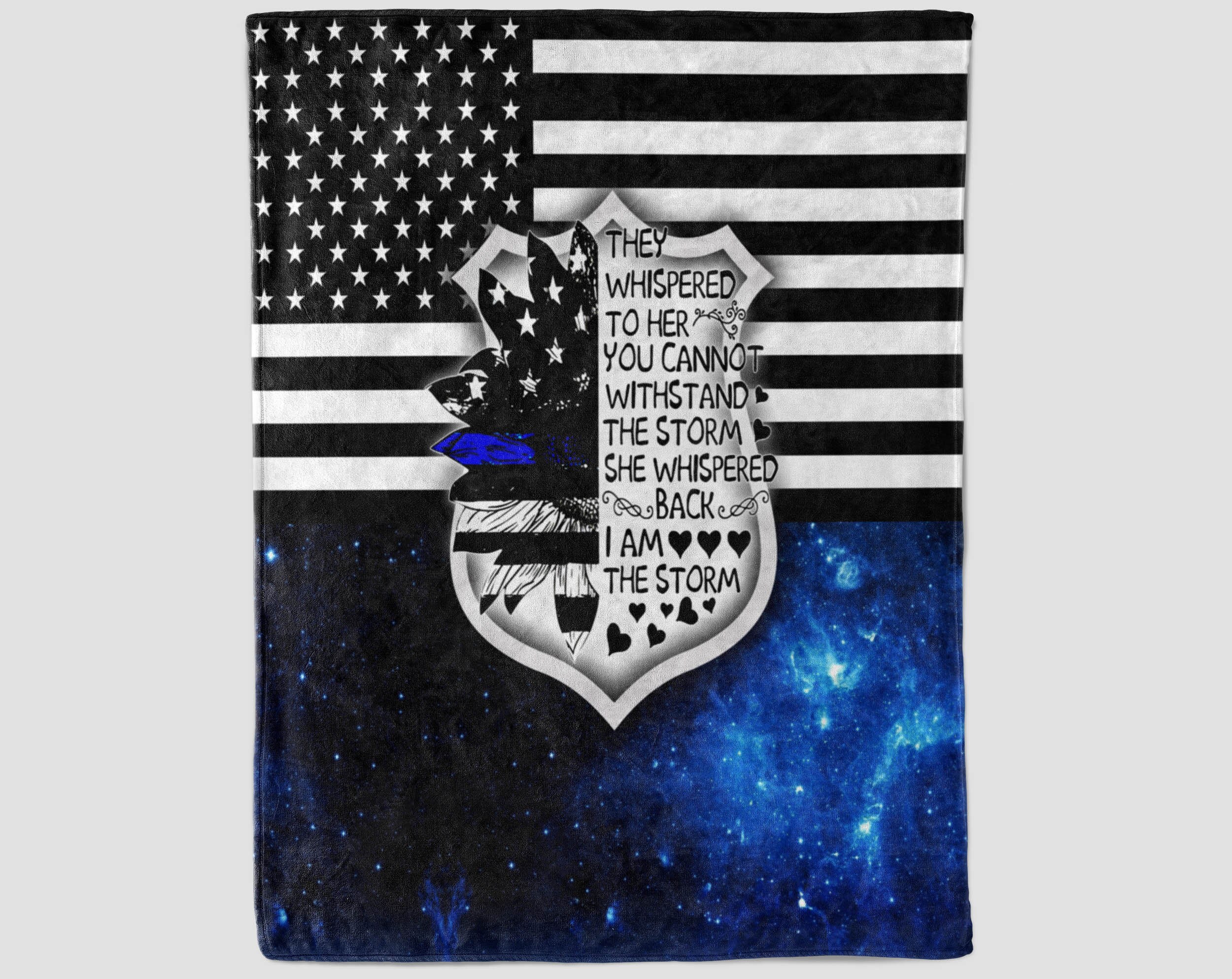 Police Blanket America Flag Blanket Officer Blanket Police Etsy