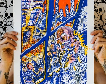 Riot Is Calling - SIEBDRUCK KUNSTDRUCK