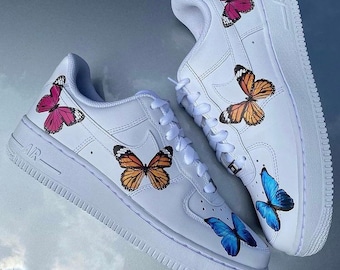 Custom Nike Trainers; Hand Painted Air Force I; All Sizes; Made in London Studio,UK