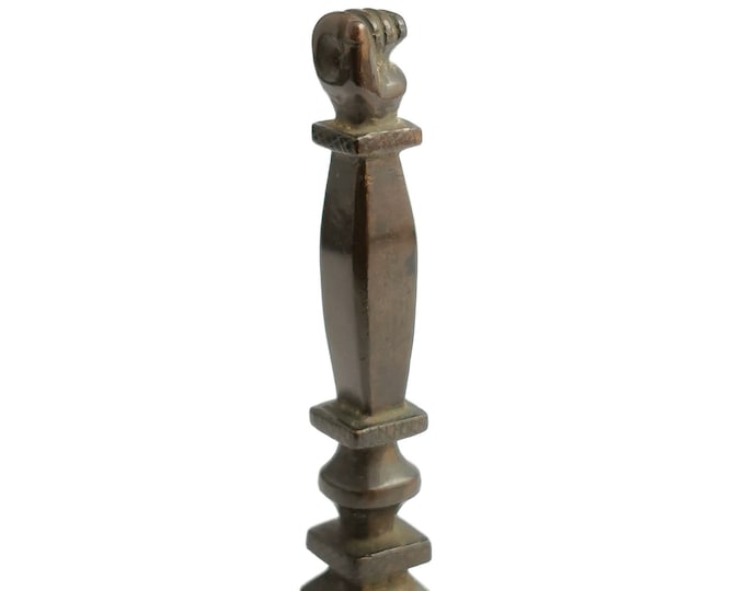 Antique Bronze wax seal, Desk seal, Figa hand