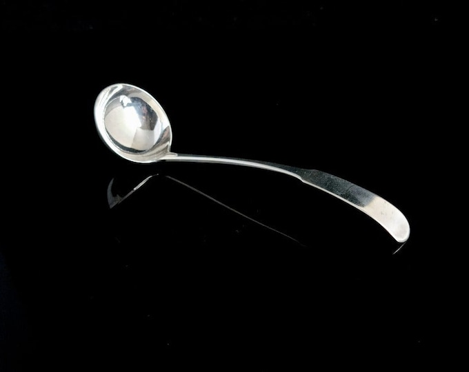 Antique Scottish sterling silver ladle, Georgian, serving spoon