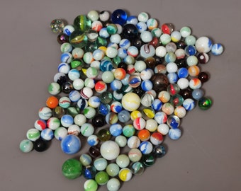 Large Glass Marbles - Etsy