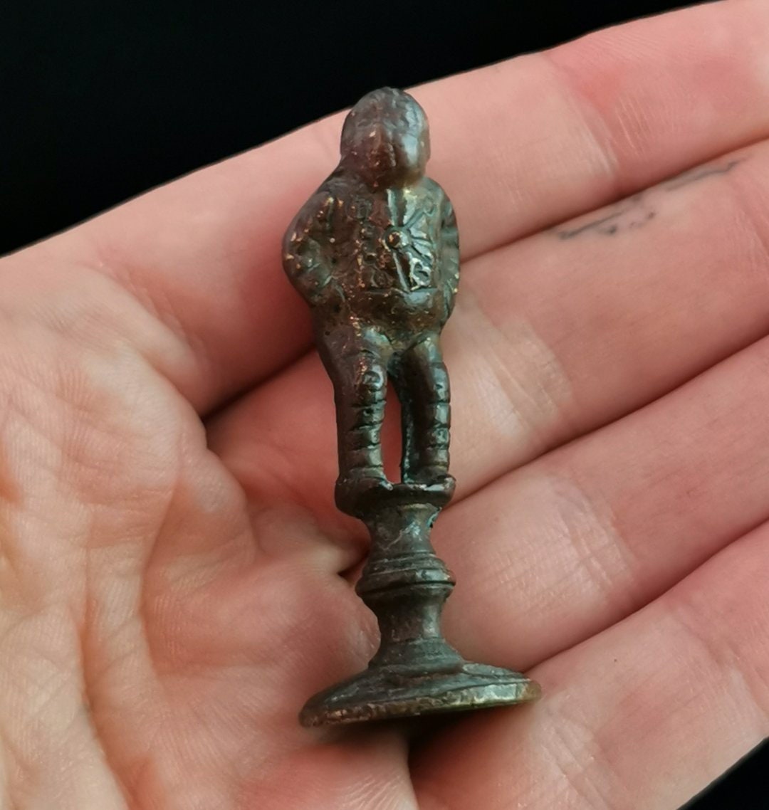 Antique Bronze Pipe Tamper Gentleman Etsy