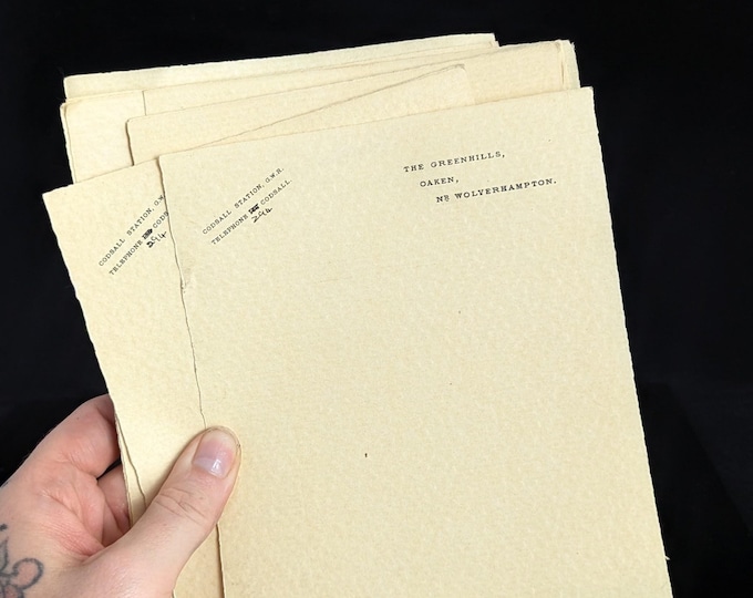 Vintage Art Deco notepaper, Railway interest