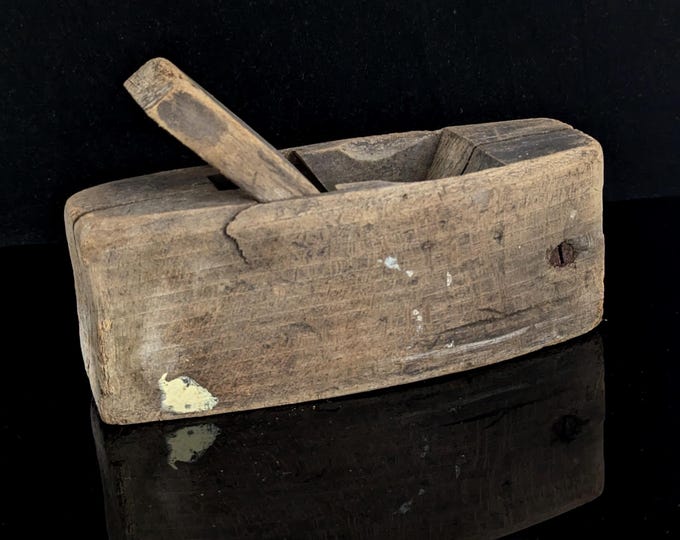 Antique wooden moulding plane, woodwork tools, Victorian