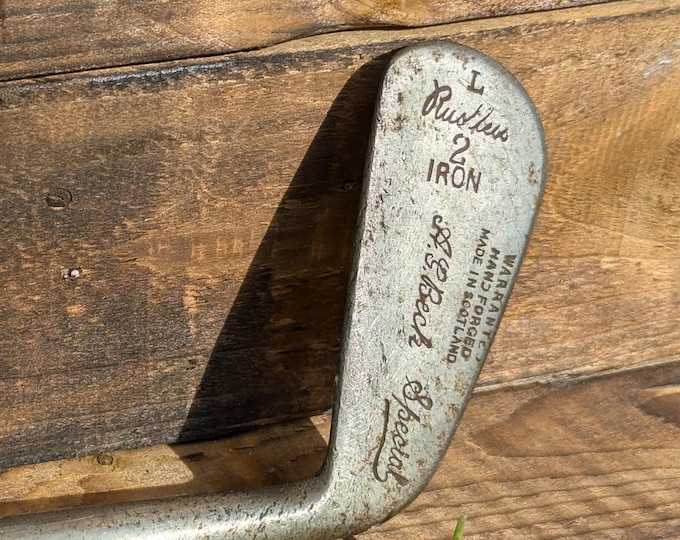 Vintage Scottish hickory shaft golf club, AG Beck