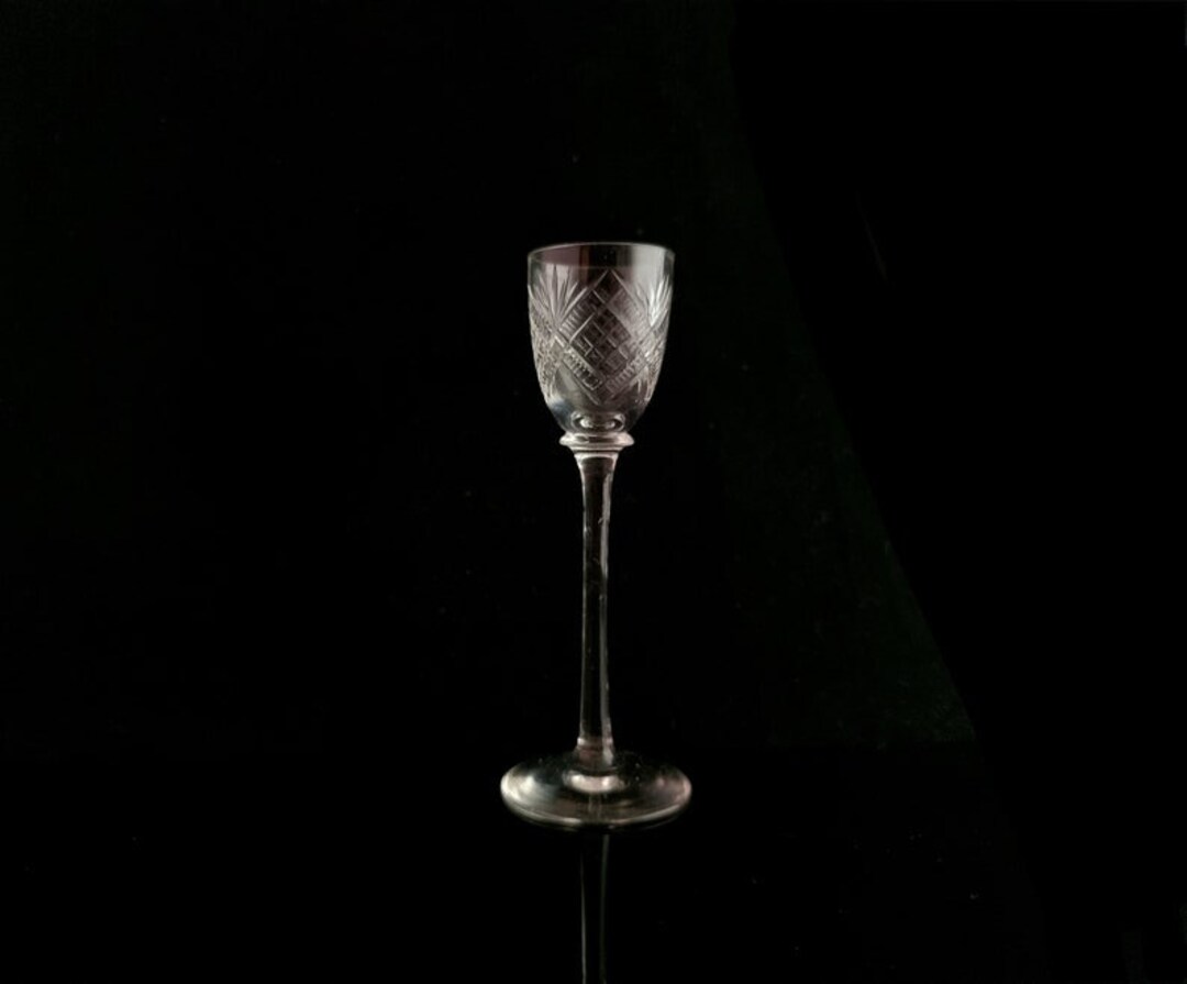 Antique Tall Stemmed Sherry Glass, Liqueur, Victorian - Etsy