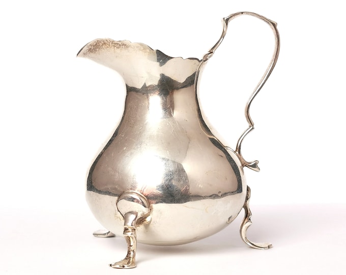 Antique sterling silver cream jug, creamer