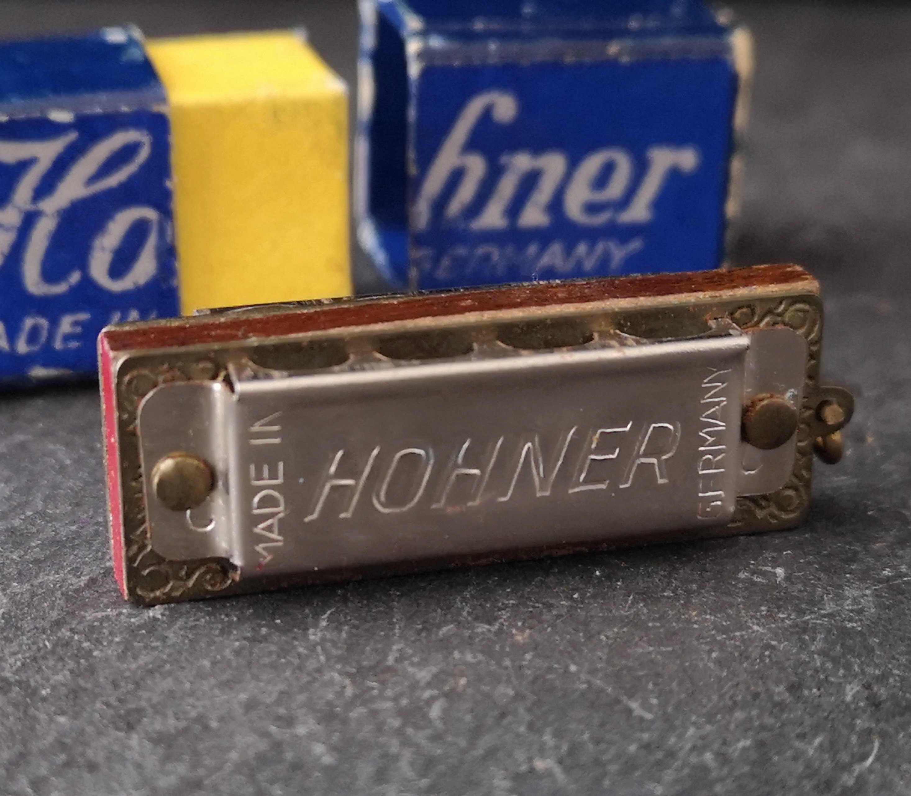 Vintage miniature Hohner harmonica