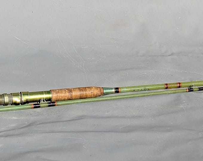 Vintage Allcocks  heavy action spinning fishing rod, c1960s
