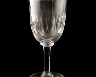 Antique Victorian wine glass, pressed