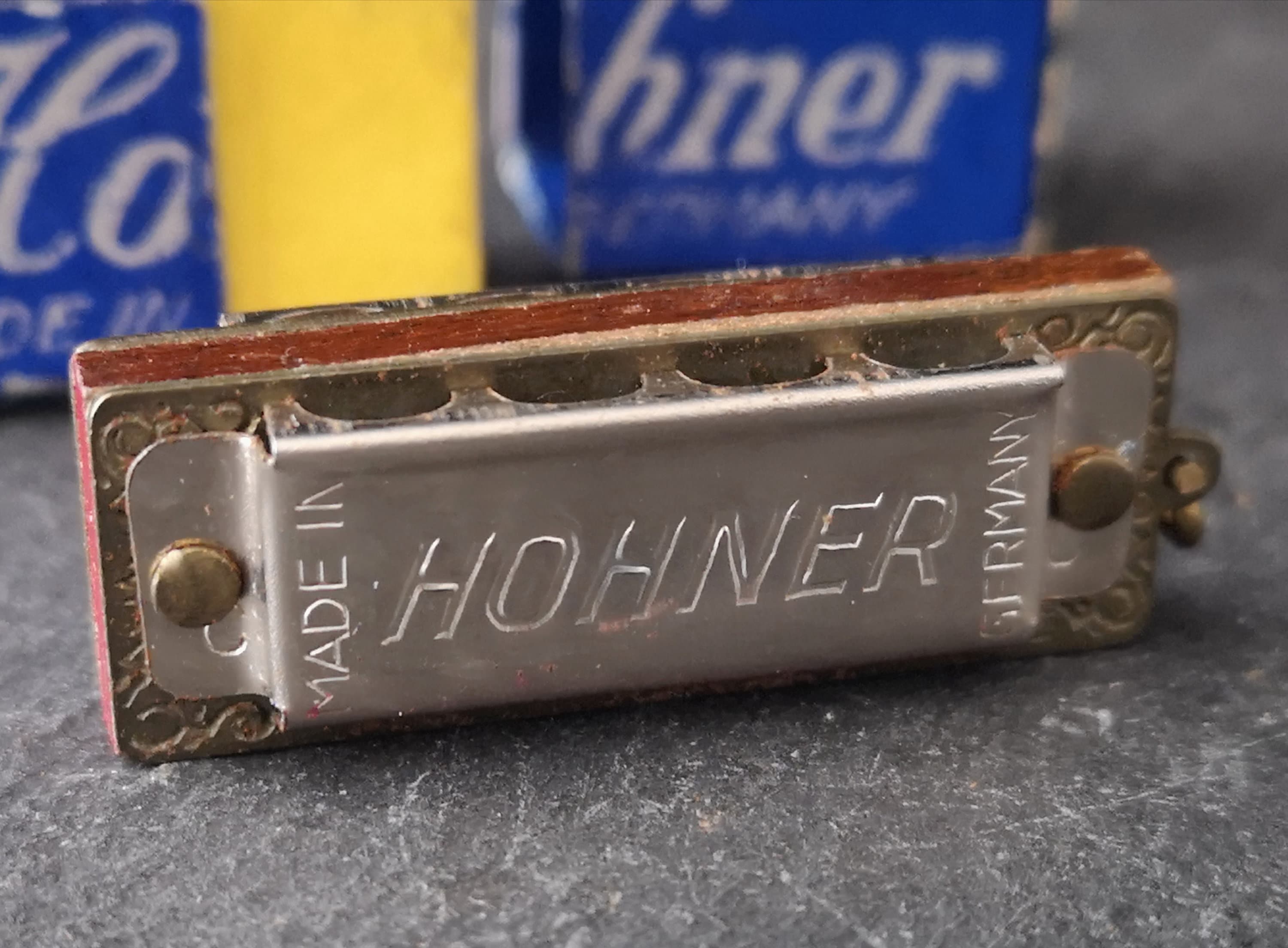 Vintage miniature Hohner harmonica