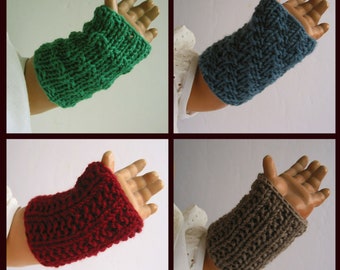 Hand knitted baby wrist warmer mittens fingerless gloves arm warmers hand warmers seamless~100% merino wool felt-free~cashmere~cotton