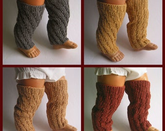 Handmade knitted wool baby cuffs leg cuffs overknees seamless 0-3 months ~ arm cuffs wrist warmers hand cuffs ~ baby equipment