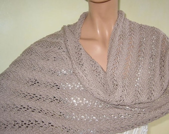 Handmade knitted stole scarf