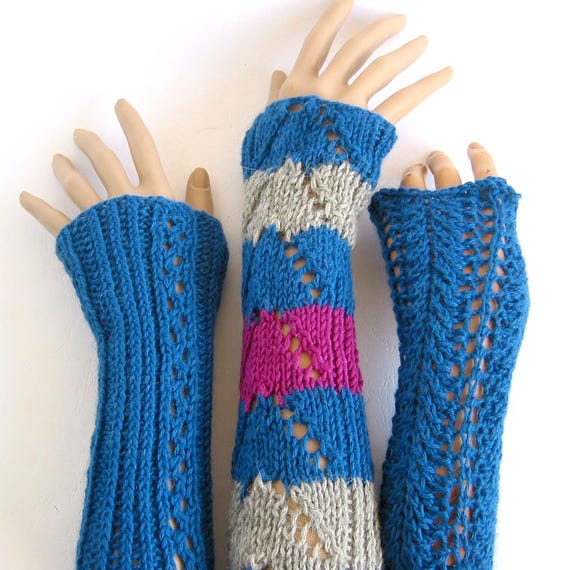 Handgestrickte Armstulpen Pulswrmer fingerlose Handschuhe Handstulpen  nahtlos 100% Alpakahaar aus Peru Alpaka Sport Vintage - Etsy.de