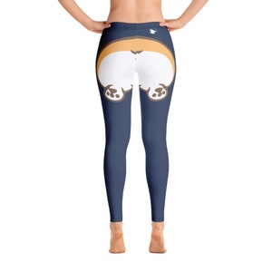 Corgi Butt Leggings© Blue Small/Medium the original image 2