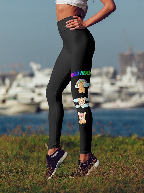 Corgi Heaven Leggings Etsy