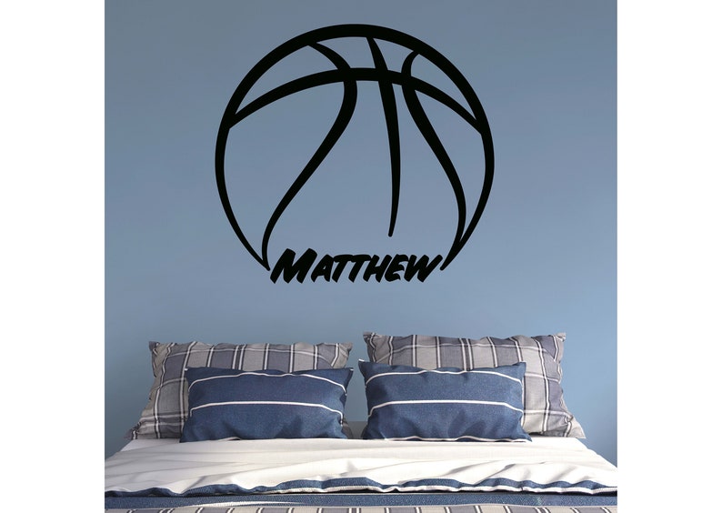 Giant Transfer Decal Basketball Personalized Name