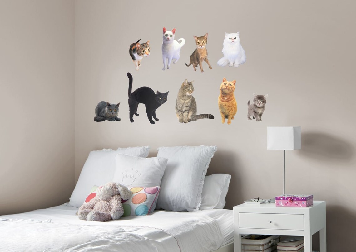Fathead Cats Assorted Large Wall Decals Giant Removable Etsy