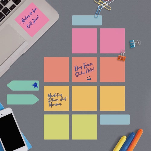 Dry Erase Sticky Notes Etsy
