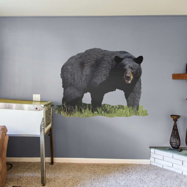 Fathead Black Bear Large Wall Decal - Giant Removeable, Re-positional Wall Graphic