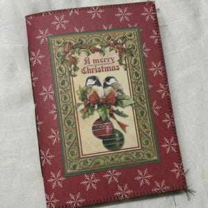 Journal de Noël #6 - Journal fait main - Quotidien de décembre - Carnet à couverture souple