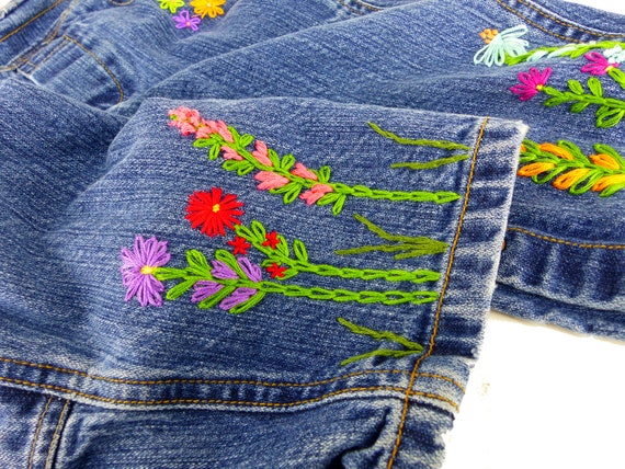 jeans back pocket embroidery designs