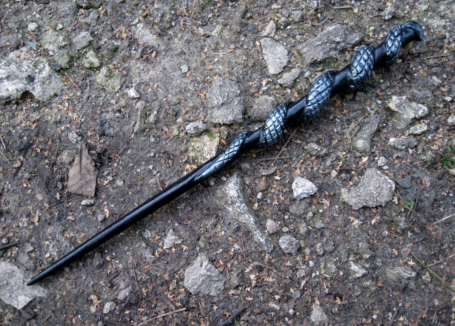 Hand Made Magic Wand, Custom Wand, Wood Wand, Magic Wand Snake, Wizard