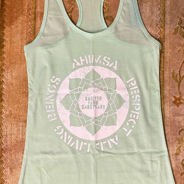 Shelter Farm Sanctuary Ahimsa Women’s Racerback Tank