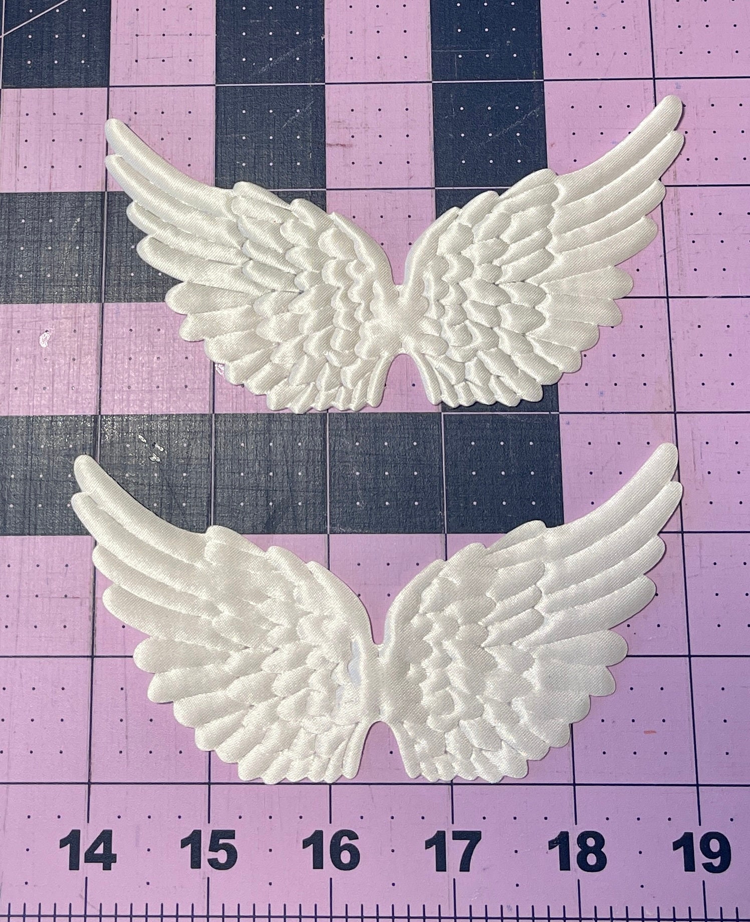 4.9x2.75, Gold Foil Glittery both Sides Angel Wings, 2/pack, Craft