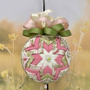 QK-190 "Last Rose of Summer" diy Ornament Kit 3.5" (9cm)