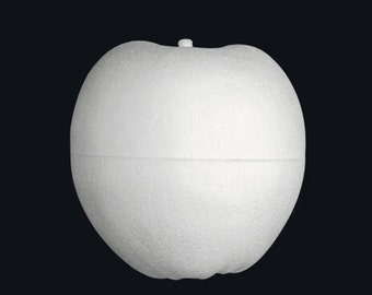 3.14" Apples 2/set solid core EPS polystyrene foam smooth forms craft supplies ornament kids crafts