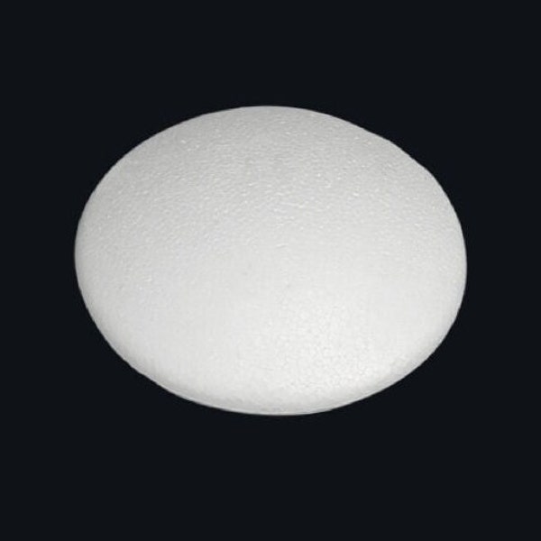 Round Oval Smooth Disks 6/set, 3x1" or 4x1.4" OR 4.75x1.54", EPS Polystyrene styrofoam, metric sizes (8x2.7cm or 10x3.5cm)