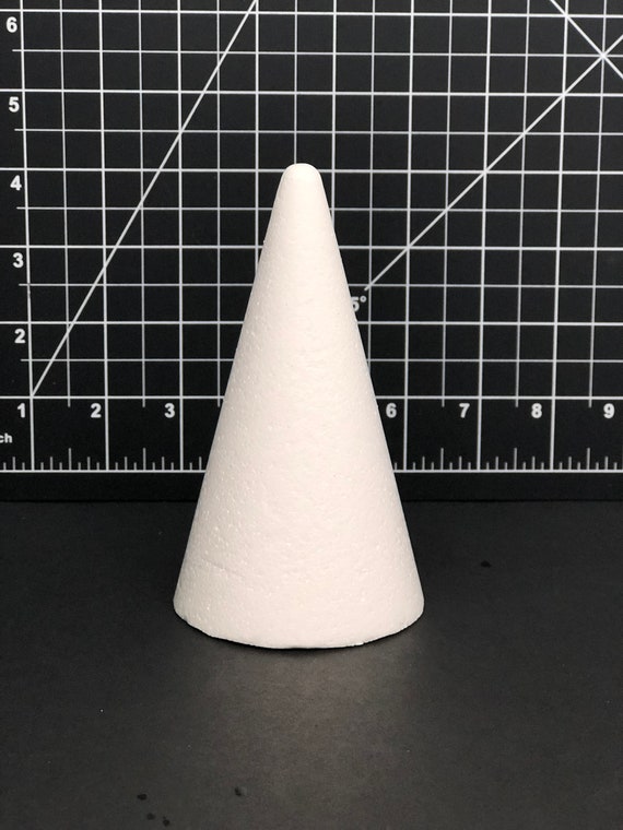 20 Pieces Cone Shaped Decor Polystyrene Material for Kids Crafts 