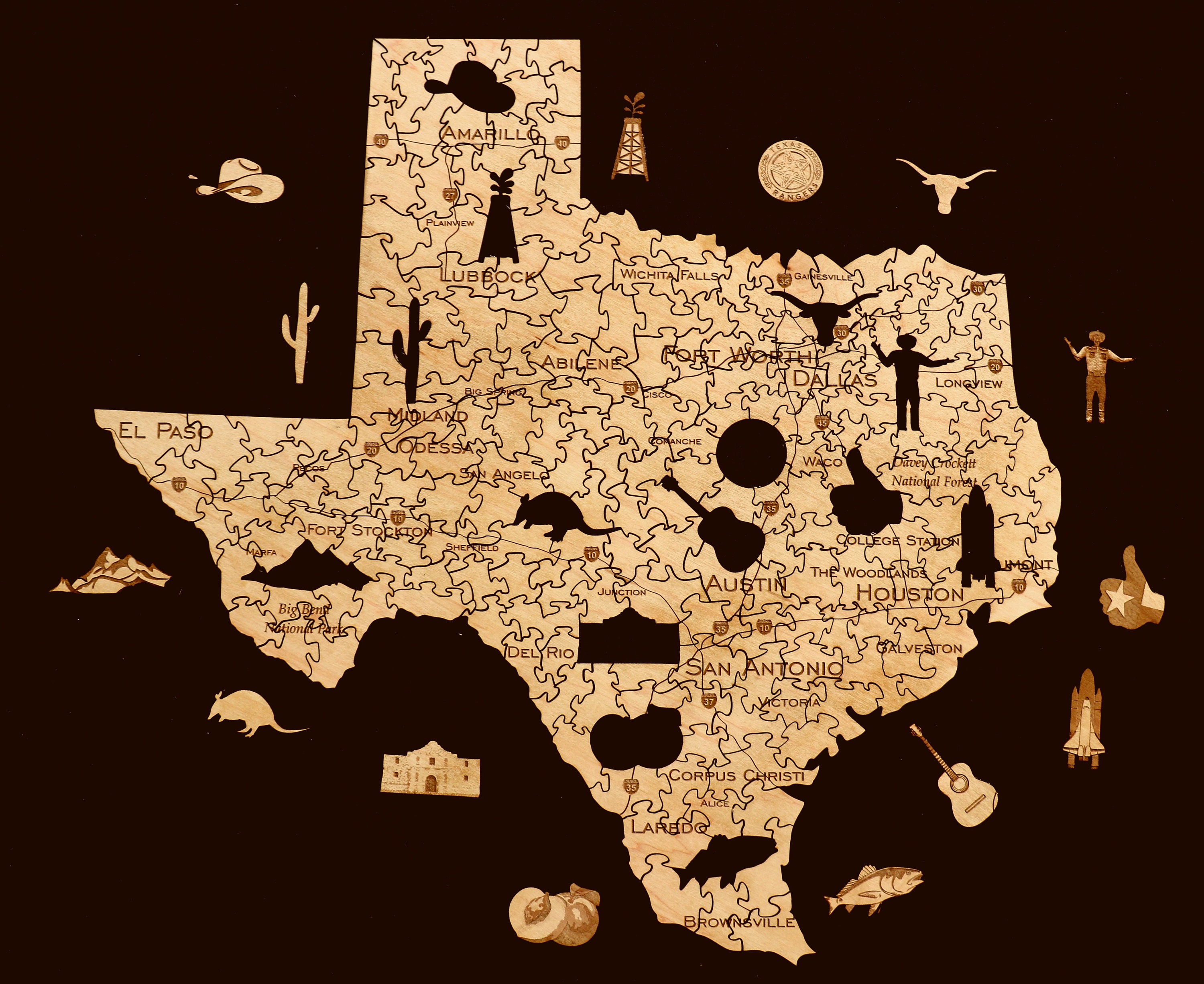 The Texas Puzzle - Etsy Australia