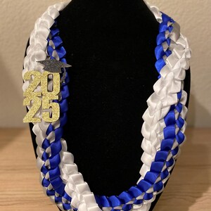 Graduation Twist Braided Ribbon Lei