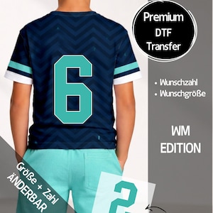 Trikot Nummer | Bügelbild Aufbügelbild | Größe wählbar | WM Trikot Nummer | Bügelbild Kleidung | DIY T-Shirt #BB26_Wunschzahl_WmEdition