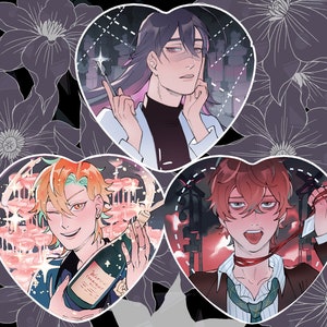HYPMIC Matenrou Heart Buttons