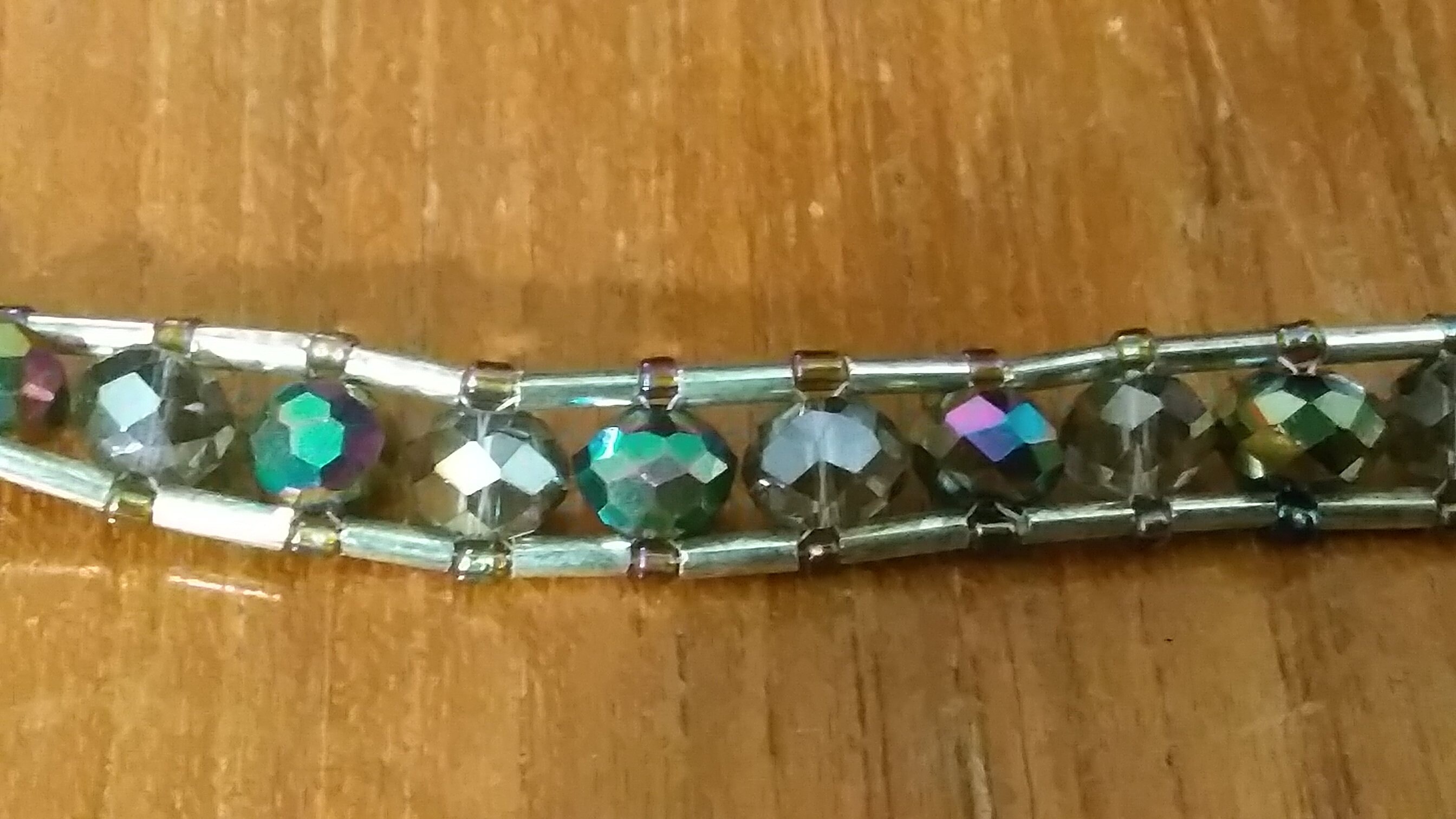 Iridescent Crystal Jewelry Set Etsy