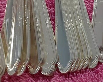 41 piece srvice for 6 vintage International Silver Laurel silverplate flatware silverware set