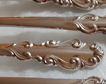 46 piece service for 8 Towle Antique Flutes silverplate flatware silverware set