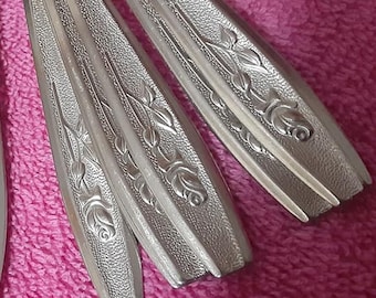 50 piece service for 8 vintage Oneida Maybrook stainless flatware set