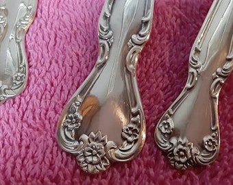 48 piece service for 8 Rogers Bros IS Daybreak Elegant Lady silverplate flatware silverware set