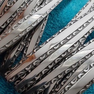 43 piece service for 8 vintage Luxury stainless flatware set IS