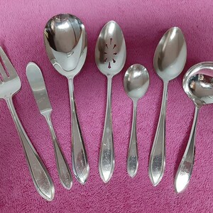 67 Piece Antique Silverplate Flatware Set, Service for 12 ...